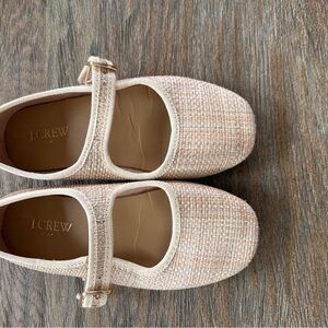 J. Crew Girls Raffia Mary Jane Shoes